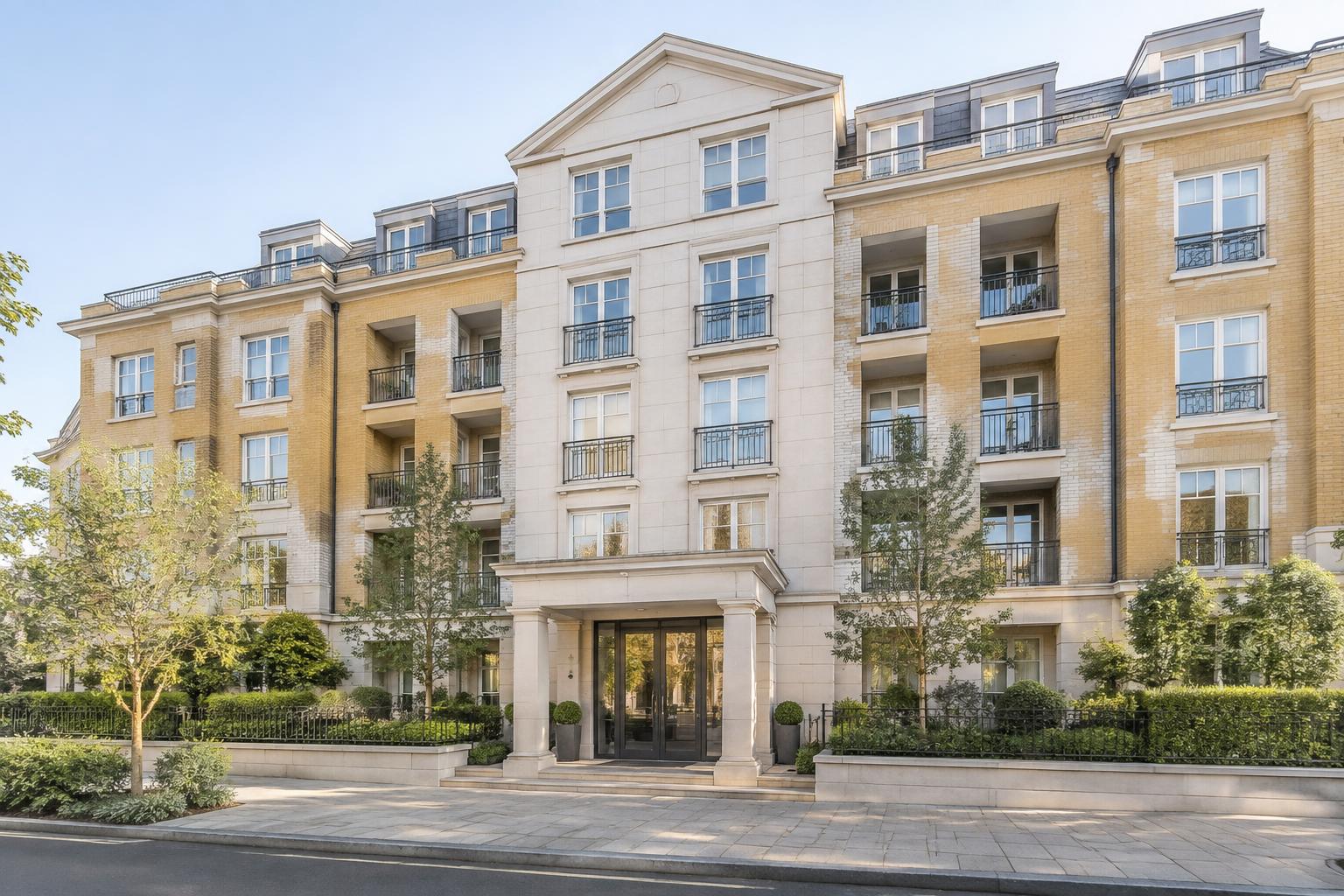Bright, well-maintained residential block of flats